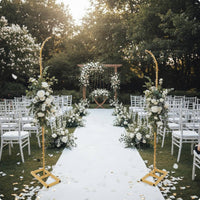 Wedding Arch Stand Easy to Assemble Round Wedding Backdrop Stand Reusable