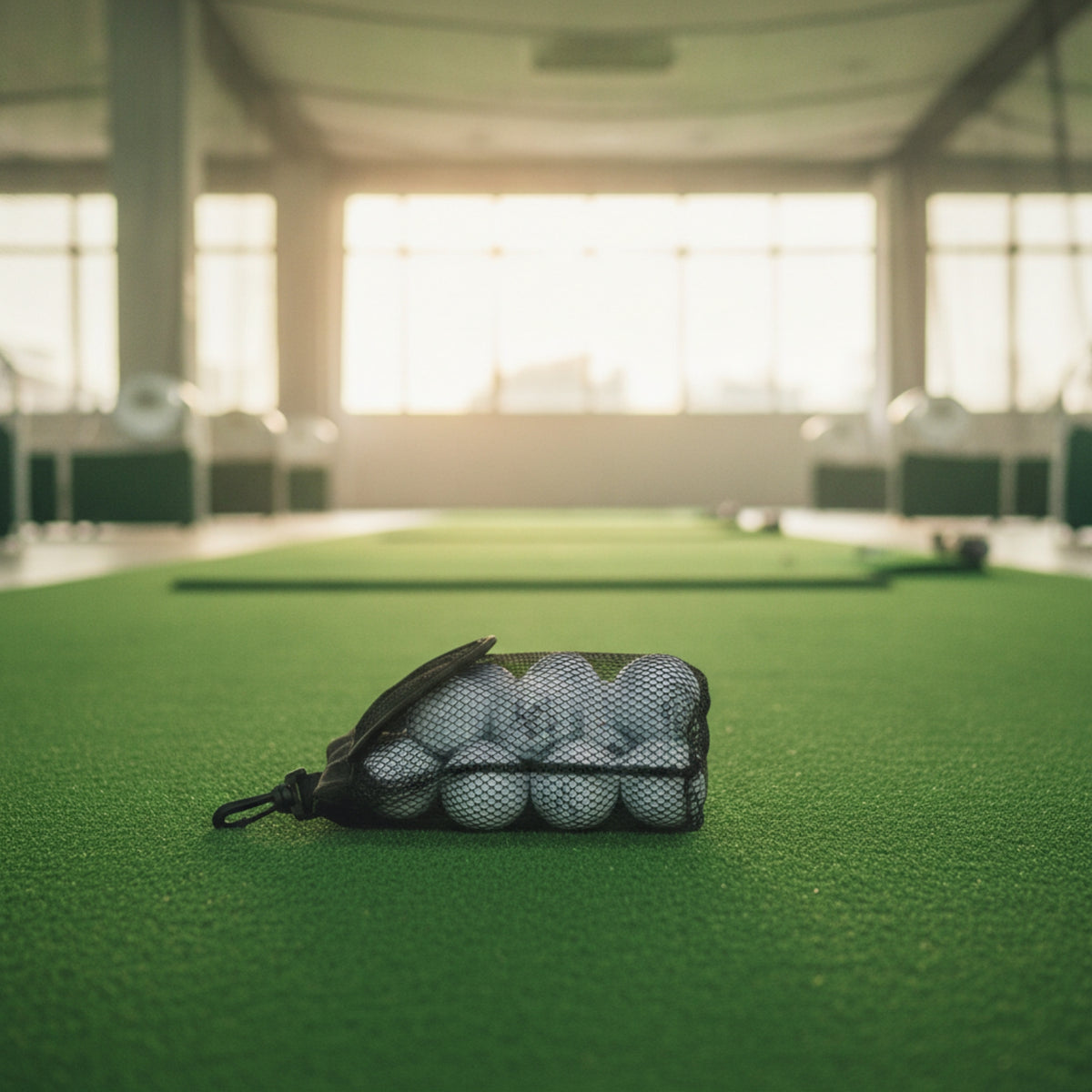 Breathable Golf Ball Pouch with Clip Hanging Golf Ball Holder with Clip Compact Easy to Clean for Golfers