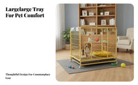 Optional Toilet Area personalizedizable Pet Fence Spacious Interior personalizedizable Wire Kennel Multi-Functional Dog Crate Easy to Clean for Cat Owners, Isolation, Indoors, Living Room, outsidedoors