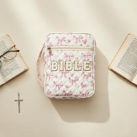 Bible Bag with Handle Christian Gift Bible Study Organizer Zippered Book Carrier Large Capacity Religious Accessory Lightweight