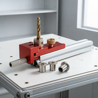 3 Pieces Drill Guide Bushing Interchangeable Threaded Drill Bushing Tool Flanged Long-Lasting for Woodworkers, Jigs, Fixtures
