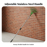 Telescopic Foliage Rake Rust-Resistant Adjustable Garden Rake