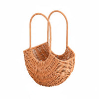 Handmade Handwoven Flower Basket Decorative Rattan Flower Basket Multifunctional Lightweight