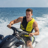 Buoyancy Vest Fitted Neoprene Vest Apparel Sleeveless Adjustable for Jet Skiing, Surfing