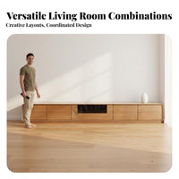 TV Cabinet Solid Wood Construction Display Device Cabinet Position Memory Automated TV Console for Home Theater, Small Areas