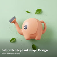 Elephant Watering Can Creative Design Cartoon Animal Watering Pot Long Spout Kids Sprinkler Pot for Young Children, Indoor Plants, Beach, Washroom
