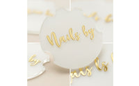 Acrylic Nail Display Board Photo-Ready Nail Display Plaque Glossy Professional for Manicurists, Social Media Styling