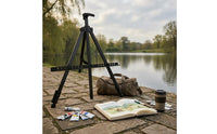 Adjustable Tripod Easel Foldable Foldable Painting Easel Telescopic Canvas Stand for Artists, Painters, Exhibitions, Classrooms