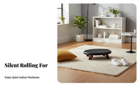 Silent Wheels 4-Wheel Ab Roller Disc Anti-Slip Surface Ab Roller Disc Floor-Friendly 4 Wheel Core Slider Compact Design for Home Gym