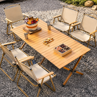 folding camp table and chair set