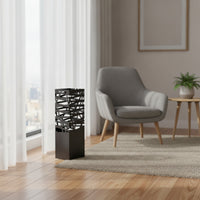 Metal Umbrella Stand Elegant Umbrella Stand with Cutout Design Storage Bin Space-Saving Sturdy for Entryway, Hallway