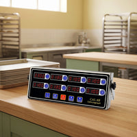 Countertop 8-Channel Digital Timer Compact Multiple Channel Timer Plug-in Type for Restaurant