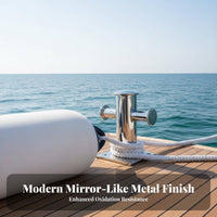 Single Cross Bollard Polished Cross Bollard Heavy-Duty Boat Deck Fitting for Boats