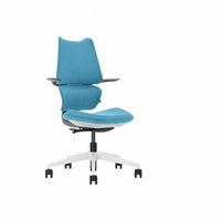 Height Adjustable Ergonomic Saddle Stool rotating Function Desk Chair Wheeled Base Office Seating effortless Rolling Casters for Students, Teenagers, Home Users, Study Room, Bedroom