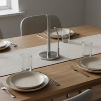 Stainless Steel Paper Towel Stand Weighted Base Countertop Kitchen Roll Holder