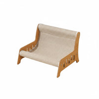 Wear-Resistant Feline Scratcher Sofa Extra Large Feline Scratch Lounge Low Dust Pet Furniture 2-in-1 Design for Indoor, Home