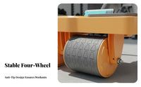 Non-Slip Wheels Automatic Rebound Ab Wheel Silent Operation Four-Wheel Ab Roller Ergonomic Design Full-Body Hold Instructor Roller Built-in Counter for Beginners