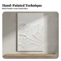Easy to Hang Wabi-Sabi Wall Decor Lightweight 3D Textured Painting Fade Resistant Textured Wall Art for Interior Designers, Business Owners, Office Workers, Living Room, Bedroom, Entryway, Hallway