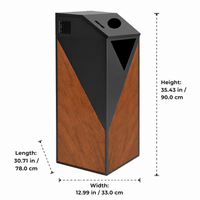Sharps Bin for Healthcare Facilities, Large Capacity Freestanding Clinical Sharps Bin, Medical Hazardous Waste Bin Commercial Use