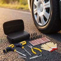 Emergency Tire Repair Kit Tubeless Tire Plug Kit Universal Easy to Use for Motorcyclists, Garage