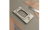 Single-Stroke Forming Cat Storage Tray Cutting Die Long-Lasting Blade Leather Cat Tray Die Mold Time Saving Leatherworking Tool Thick Wood Base for Leatherworkers, DIY Crafters, Craft Room, Workshop