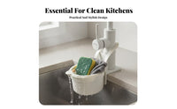 Faucet Hanging Drain Basket Space Saving Hanging Sink Basket Faucet Mount Colander Easy to Clean Kitchen Sink Food Catcher