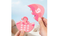 Dinosaur Egg Puzzle Child-Centered Number Color Matching Toy Fine Motor Skills Egg Matching Puzzle for Preschoolers, Kids, Home Education