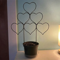 Indoor Plants Garden Trellis for Climbing Plants, Metal Support for Potted Plants, Stackable Stainless Steel Design, 37cm Height Outdoor Frame
