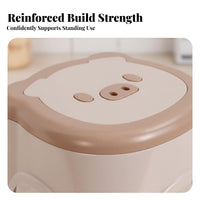 Sturdy Construction Curved Seat Sitting Stool adaptable Household Furniture low-height Footrest Stable Four-Leg Design for Children, Adults, household users, Living Room, Entryway, Bedroom