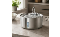 Seven Liter Large Capacity Pet Water Dispenser Circulating Cleaning Component Stainless Pet Water Dispenser Fountain Multi-Layered