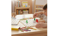 Cognitive Development Wooden Hundred Board Hand-Eye Coordination Child-Centered Number Game Double Sided Game Board for Kindergarteners, Preschoolers, Kids, Home School, Classroom