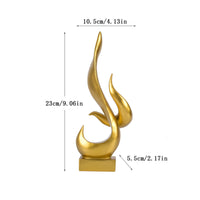 Flame Sculpture Modern Abstract Sculpture Contemporary Flame Statue for Art Lovers