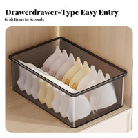 3 Pieces Underwear Organizer Set Decluttering Household Storage Stackable