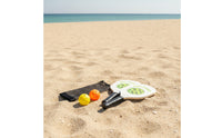 2 Pieces Wooden Pickleball Paddle Set with Balls Portable Pickleball Set with Bag Long-Lasting Sporting Goods Sturdy for Beginners