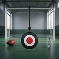 Target Center unrestrictedKick Target Adjustable Strap Hanging Soccer Target Red and White Sports Training Gear Black