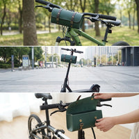 Mountain Bike Thickened Retro Handlebar Bag Electric Scooter Front Bag Folding Bike Head Bag Cycling Equipment