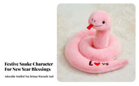 2 Pieces Chinese New Year Snake Doll Perfect Gift Year of the Snake Symbol Holiday Decoration Auspicious Symbol Festive Design