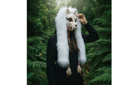 Wildlife Headpiece Realistic Wolf Headpiece Wearable for Medieval Roleplayers