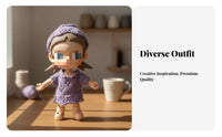 BJD Doll Clothes Cute Doll Outfit Dress Hat Handcrafted Appearance Toy Accessory for Hobbyists