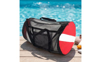 Mesh Duffel Bag with Shoulder Strap Breathable Mesh Duffel Bag with Zipper Closure Heavy Duty for Pool
