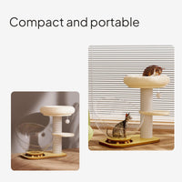 Space Capsule Cat Tree with Sisal Post and Toy