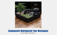Ceramic Water Feature, Modern Tranquil Desktop Decor, Office Gift