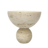 Tabletop Bowl with Pedestal Base Polished Footed Bowl Solid for Entryway Console
