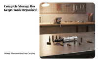 Knurled Grip Manual Impact Screwdriver Kit Polished Metal Finish Impact Screwdriver Kit Interchangeable Bits
