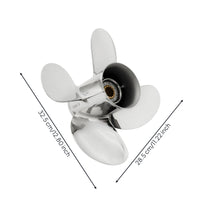 Propeller with Splined Hub Outboards Propeller Easy to Install for Marine Use