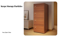 Narrow Floor Cabinet particleshield upright Storage Tower With Doors for Homeowners