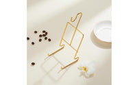 Retro Design Coffee Mug Organizer Drain Water Cup Drying Rack Space Saving Metal Cup Rack Easy to Clean for Countertop