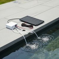 Solar Oxygen Air Pump for Outdoor Fish Ponds, Rechargeable Aerator for Garden Fish Tanks and Aquaculture