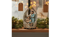 8 Pieces Tabletop Centerpiece Christmas Nativity Set Thoughtful Gift Manger Scene Figurine Set Keepsake Quality Holy Family and Wise Men Figures Hand-Painted Details for Church Groups, Collectors, Mantel Display