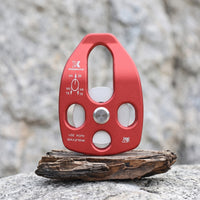 Single Pulley with Side Plates Compact Pulley with Side Plates Lightweight for Climbing, Tree Care, Rappelling